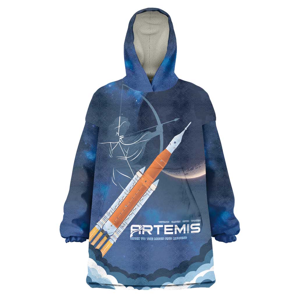Artemis 2026 Moon Mission Wearable Blanket Hoodie Back To The Moon And Beyond