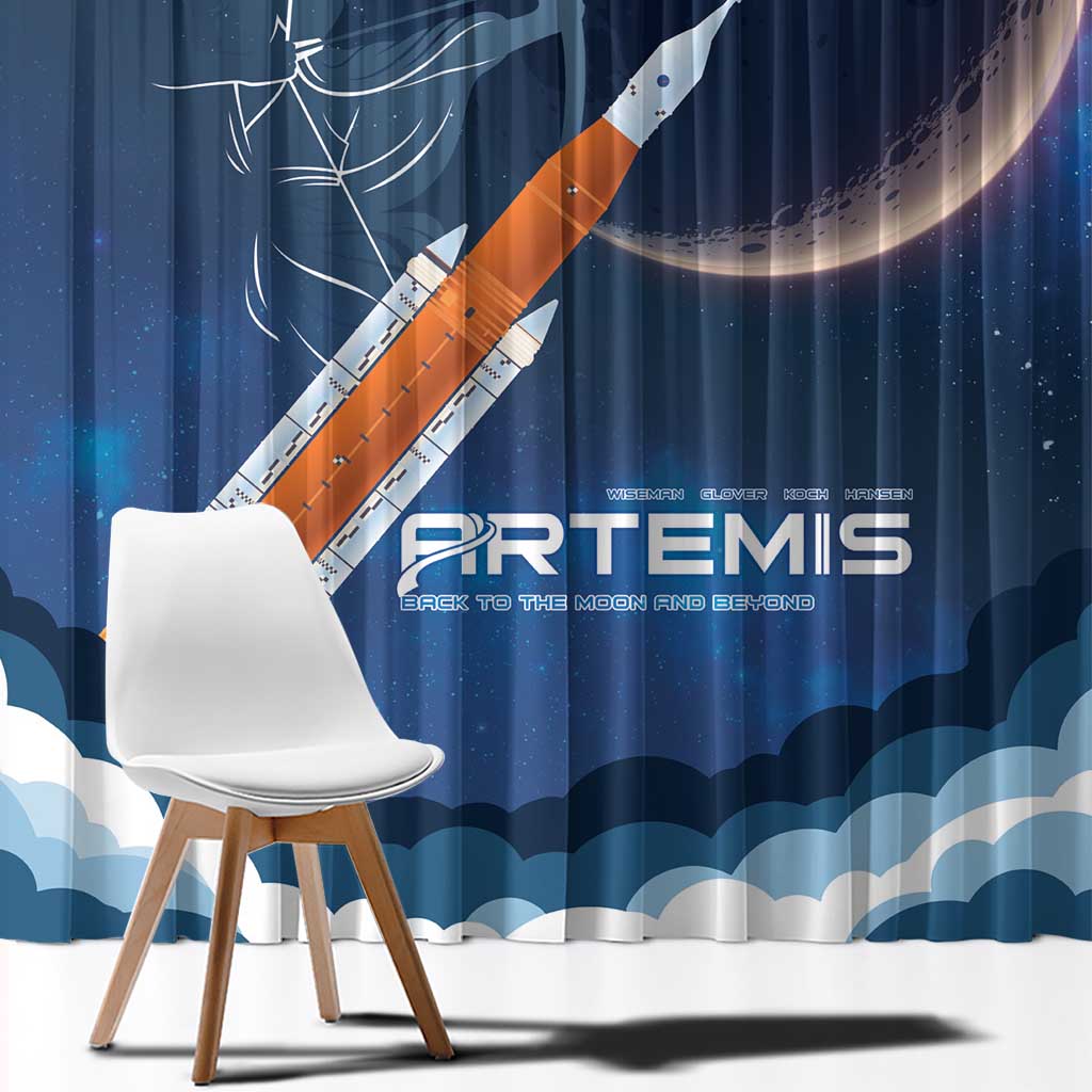 Artemis 2026 Moon Mission Window Curtain Back To The Moon And Beyond