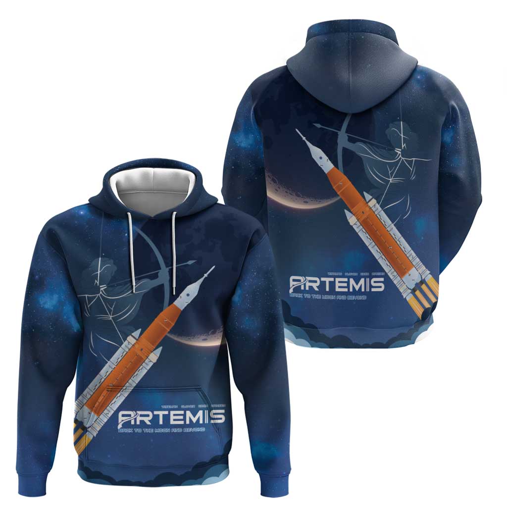 Artemis 2026 Moon Mission Zip Hoodie Back To The Moon And Beyond