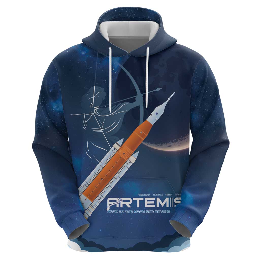 Artemis 2026 Moon Mission Zip Hoodie Back To The Moon And Beyond