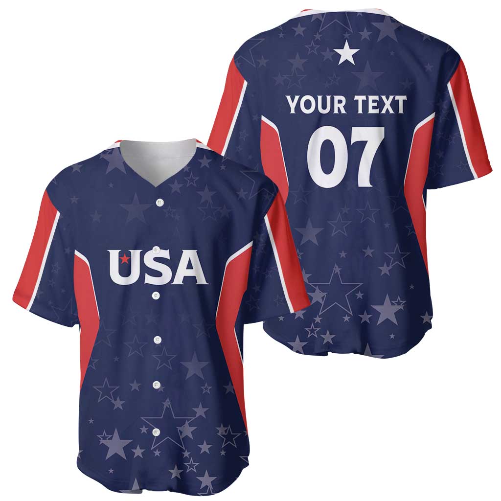 USA Cricket World Cup 2024 Custom Baseball Jersey All Stars Sprangle LT7 - Wonder Print Shop