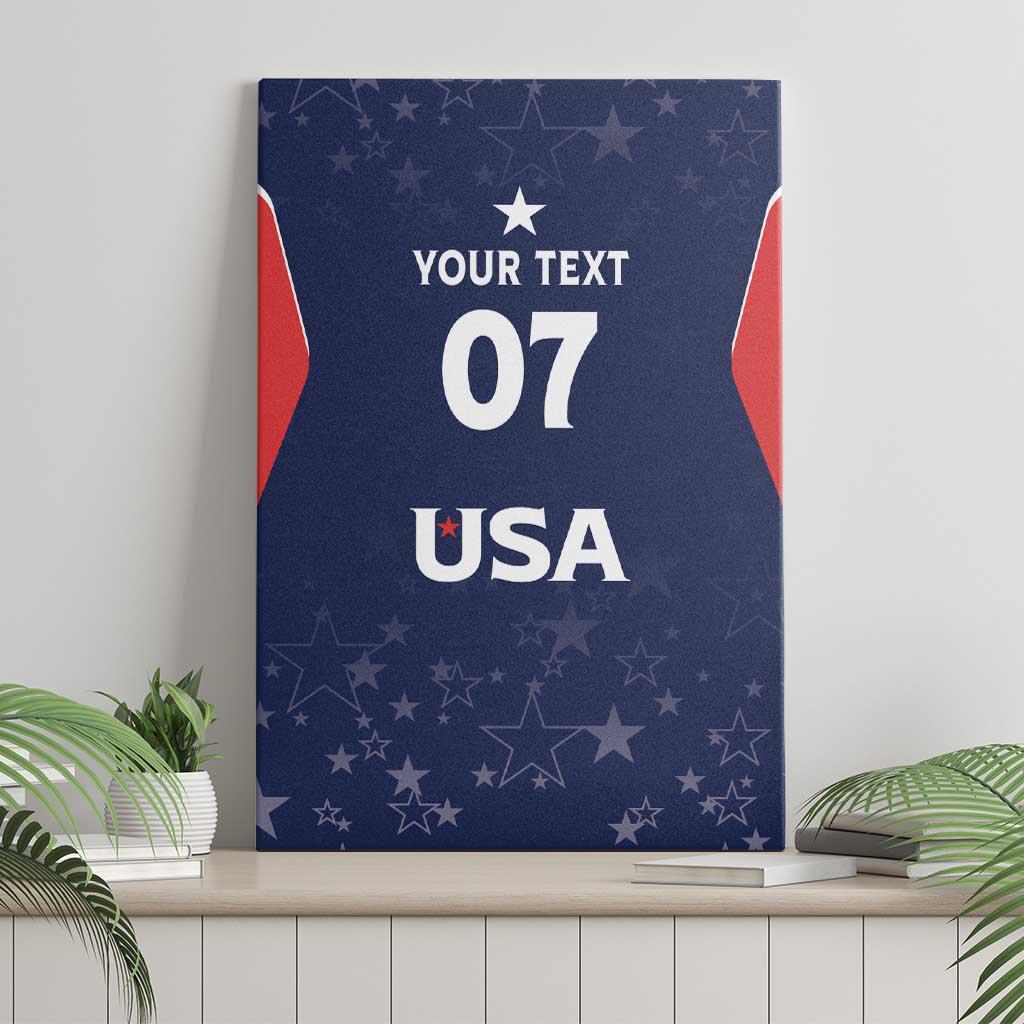 USA Cricket World Cup 2024 Custom Canvas Wall Art All Stars Sprangle LT7 - Wonder Print Shop