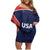 USA Cricket World Cup 2024 Custom Family Matching Off Shoulder Short Dress and Hawaiian Shirt All Stars Sprangle LT7 - Wonder Print Shop