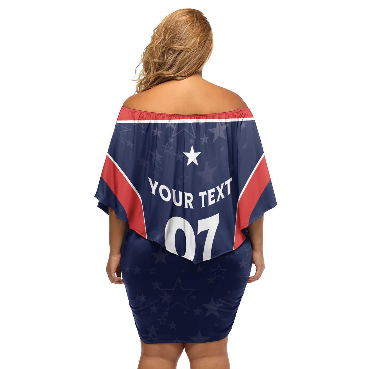 USA Cricket World Cup 2024 Custom Family Matching Off Shoulder Short Dress and Hawaiian Shirt All Stars Sprangle LT7 - Wonder Print Shop
