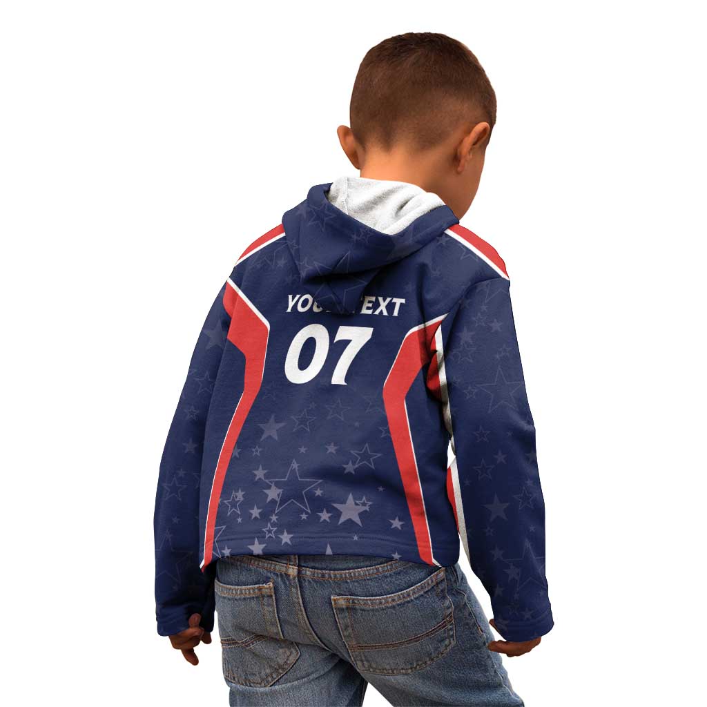 USA Cricket World Cup 2024 Custom Kid Hoodie All Stars Sprangle - Wonder Print Shop