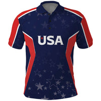 USA Cricket World Cup 2024 Custom Polo Shirt All Stars Sprangle - Wonder Print Shop