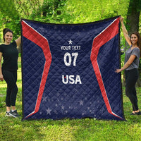 USA Cricket World Cup 2024 Custom Quilt All Stars Sprangle - Wonder Print Shop