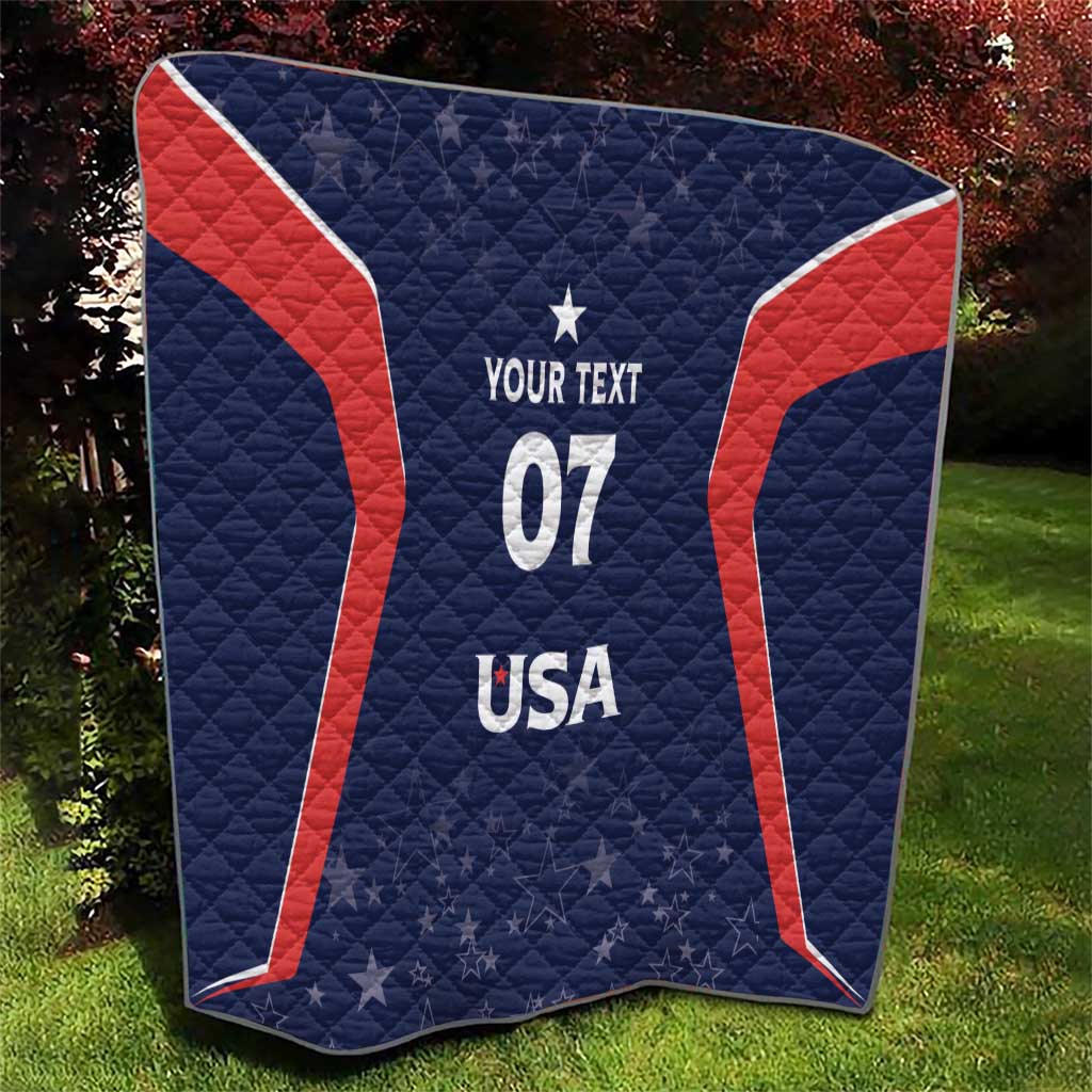 USA Cricket World Cup 2024 Custom Quilt All Stars Sprangle - Wonder Print Shop