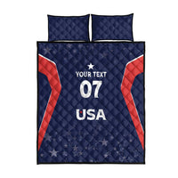 USA Cricket World Cup 2024 Custom Quilt Bed Set All Stars Sprangle - Wonder Print Shop