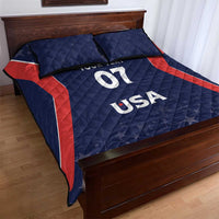 USA Cricket World Cup 2024 Custom Quilt Bed Set All Stars Sprangle - Wonder Print Shop