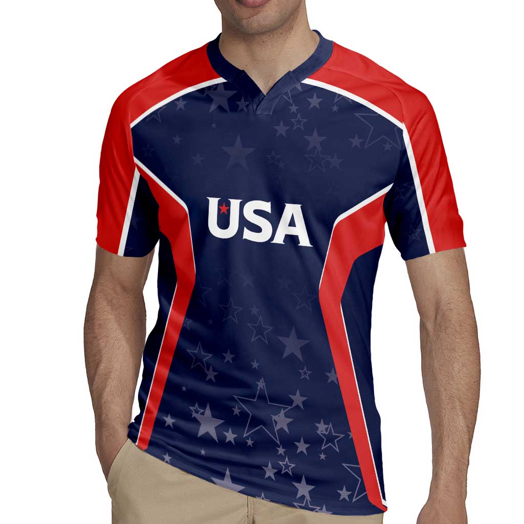 USA Cricket World Cup 2024 Custom Rugby Jersey All Stars Sprangle - Wonder Print Shop