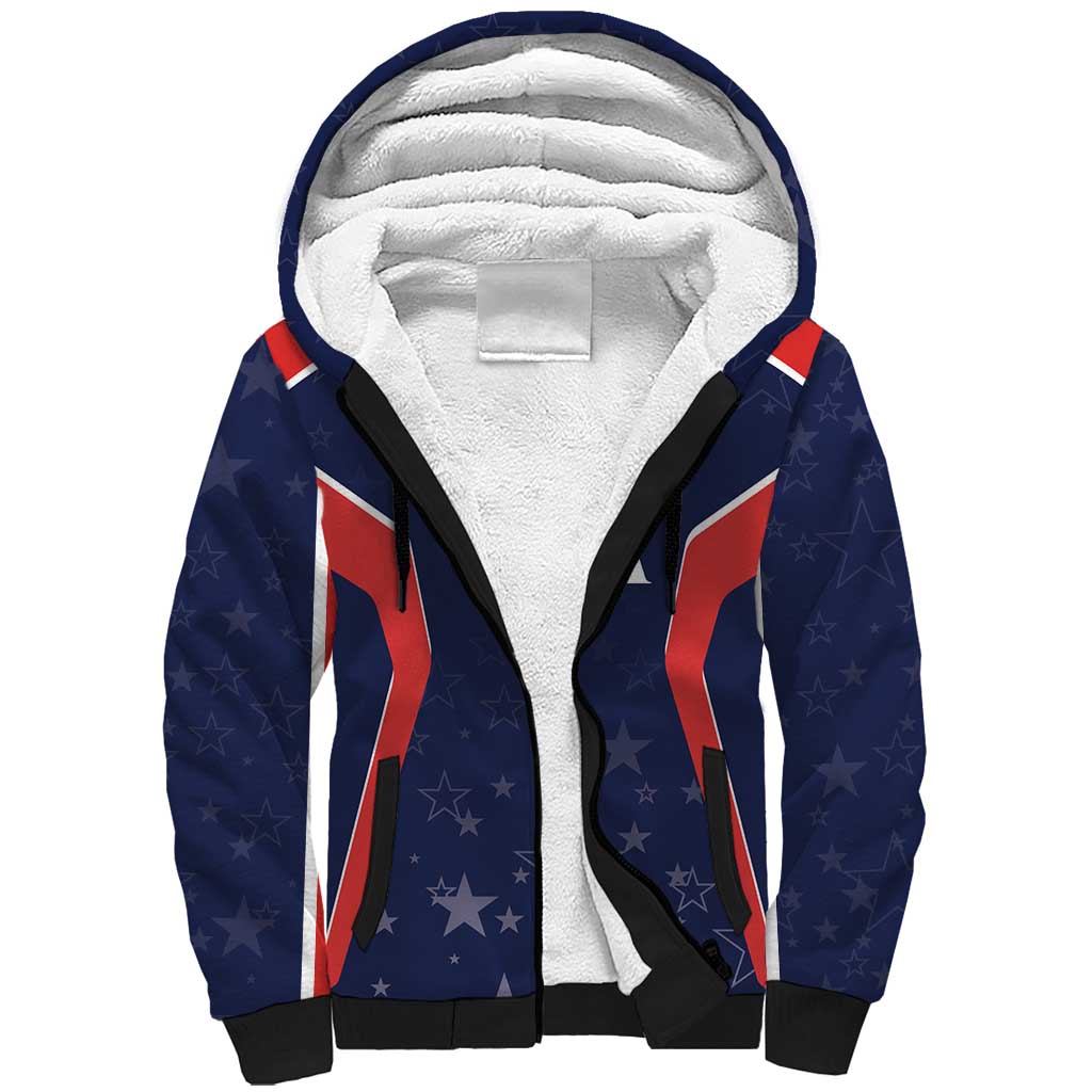USA Cricket World Cup 2024 Custom Sherpa Hoodie All Stars Sprangle - Wonder Print Shop