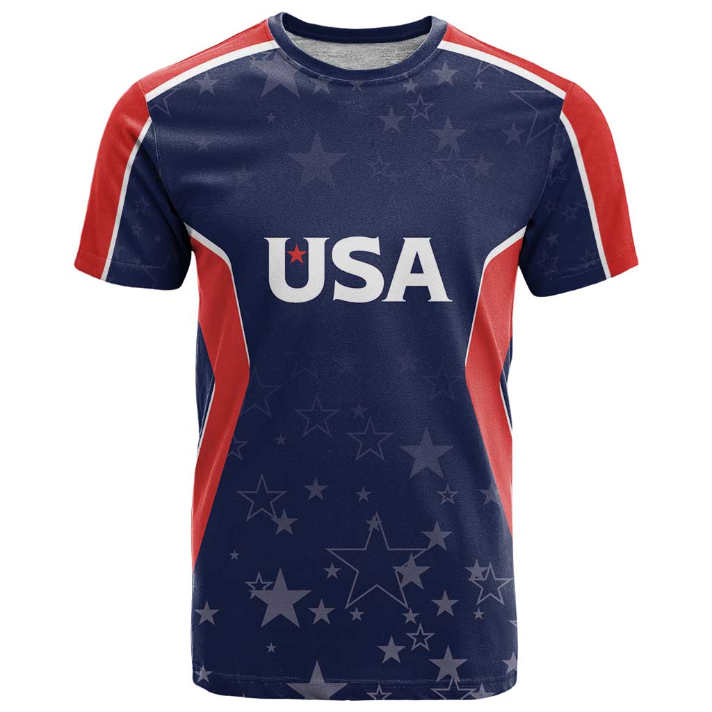 USA Cricket World Cup 2024 Custom T Shirt All Stars Sprangle - Wonder Print Shop