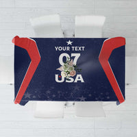 USA Cricket World Cup 2024 Custom Tablecloth All Stars Sprangle - Wonder Print Shop
