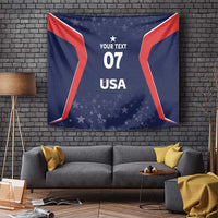 USA Cricket World Cup 2024 Custom Tapestry All Stars Sprangle - Wonder Print Shop