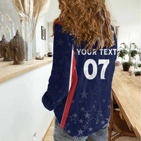 USA Cricket World Cup 2024 Custom Women Casual Shirt All Stars Sprangle - Wonder Print Shop