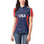 USA Cricket World Cup 2024 Custom Women Polo Shirt All Stars Sprangle - Wonder Print Shop