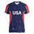 USA Cricket World Cup 2024 Custom Women V-Neck T-Shirt All Stars Sprangle - Wonder Print Shop