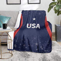USA Cricket World Cup 2024 Blanket All Stars Sprangle