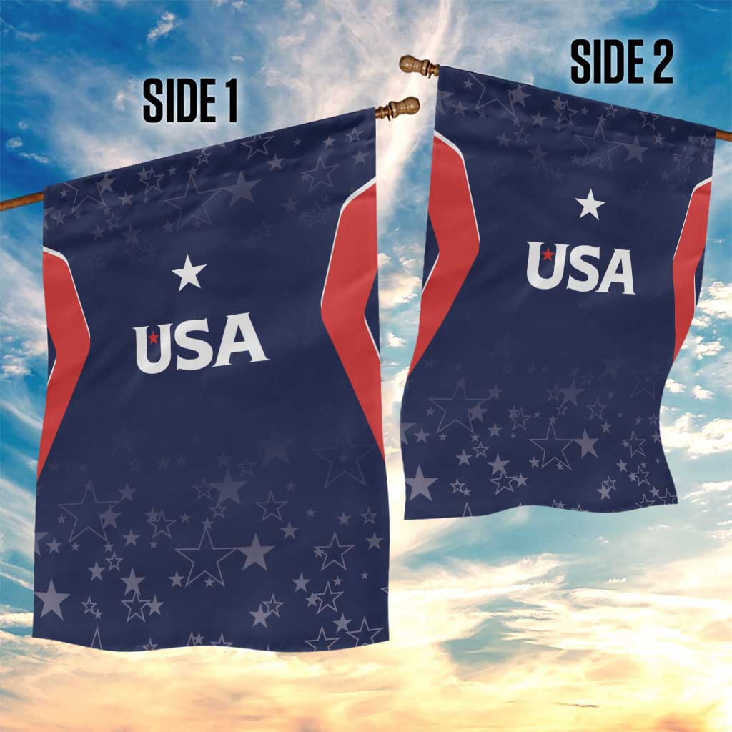 USA Cricket World Cup 2024 Garden Flag All Stars Sprangle - Wonder Print Shop