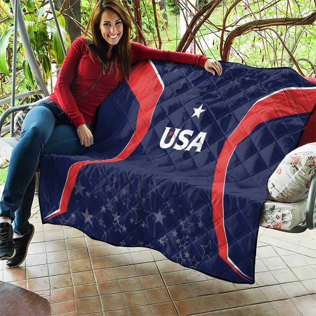USA Cricket World Cup 2024 Quilt All Stars Sprangle - Wonder Print Shop
