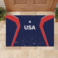 USA Cricket World Cup 2024 Rubber Doormat All Stars Sprangle - Wonder Print Shop