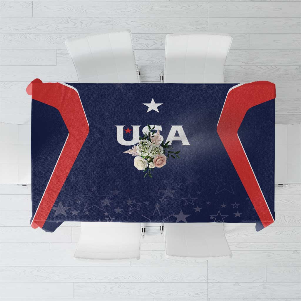 USA Cricket World Cup 2024 Tablecloth All Stars Sprangle - Wonder Print Shop