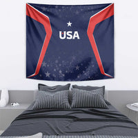 USA Cricket World Cup 2024 Tapestry All Stars Sprangle - Wonder Print Shop