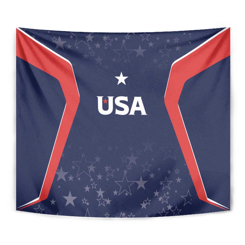 USA Cricket World Cup 2024 Tapestry All Stars Sprangle - Wonder Print Shop