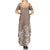 Polynesia Summer Maxi Dress Plumeria Beige Curves - Wonder Print Shop