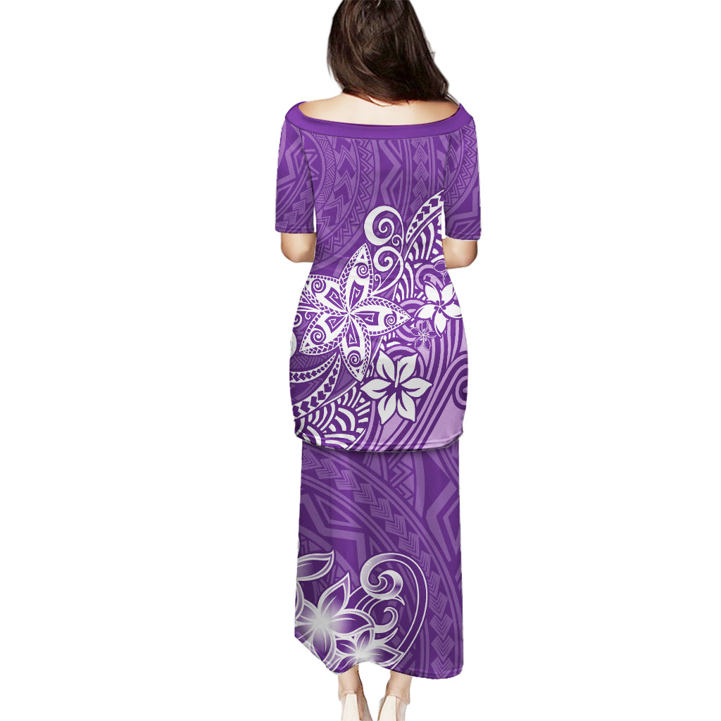 Polynesia Puletasi Plumeria Purple Curves - Wonder Print Shop