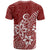 Polynesia T Shirt Plumeria Red Curves - Wonder Print Shop
