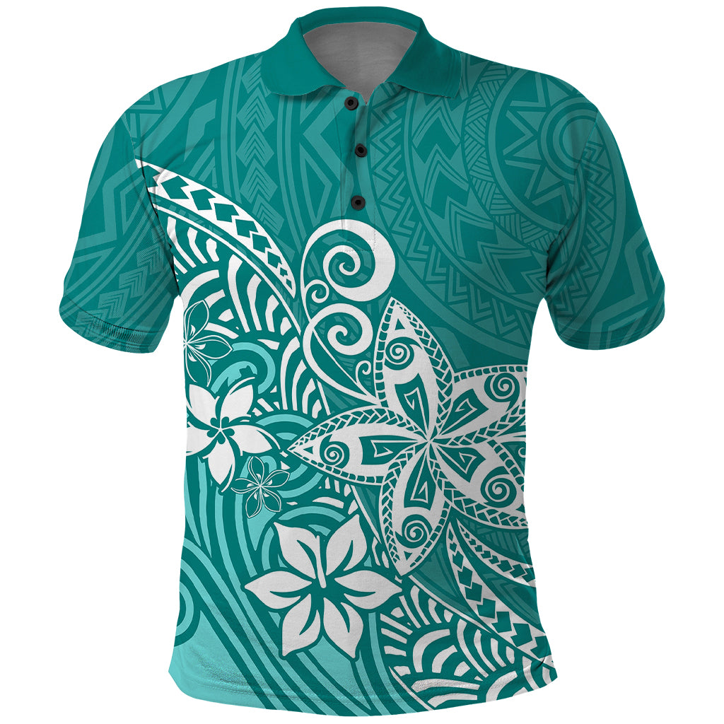 polynesia-polo-shirt-plumeria-teal-curves