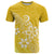 Polynesia T Shirt Plumeria Yellow Curves - Wonder Print Shop