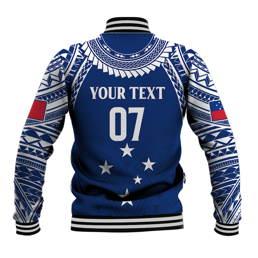 Personalised Samoa Rugby Baseball Jacket WC 2023 Champions LT7 - Wonder Print Shop