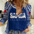 Personalised Samoa Rugby Women Casual Shirt WC 2023 Champions - Wonder Print Shop
