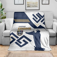 Ecuador Football Custom Blanket La Tricolors 2024 Virgen de El Panecillo
