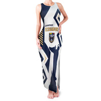 Ecuador Football Custom Family Matching Tank Maxi Dress and Hawaiian Shirt La Tricolors 2024 Virgen de El Panecillo - Wonder Print Shop