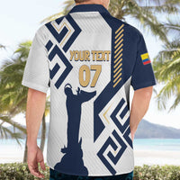 Ecuador Football Custom Hawaiian Shirt La Tricolors 2024 Virgen de El Panecillo - Wonder Print Shop