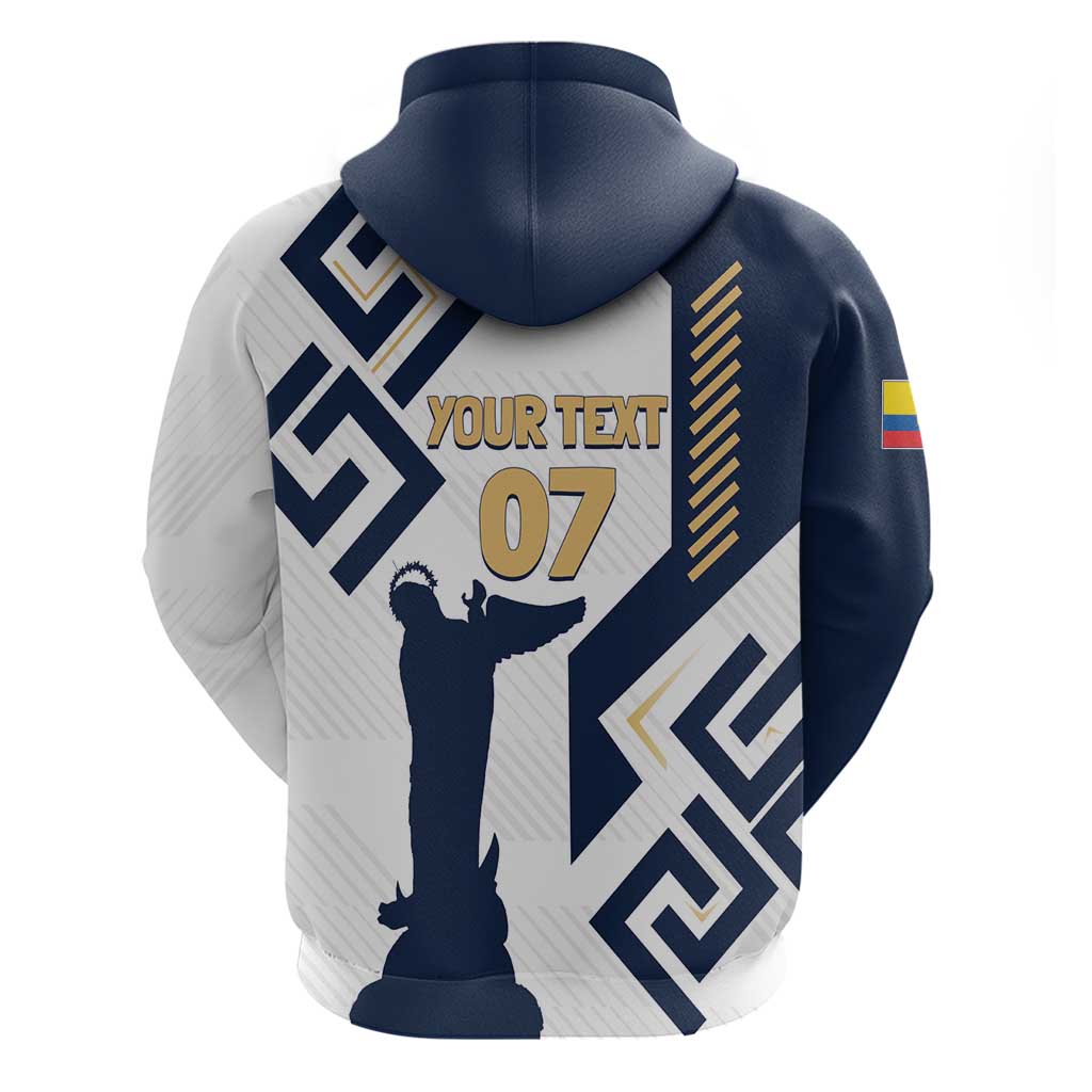 Ecuador Football Custom Hoodie La Tricolors 2024 Virgen de El Panecillo - Wonder Print Shop