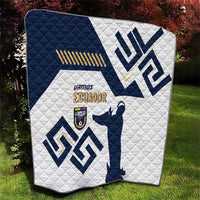 Ecuador Football Quilt La Tricolors 2024 Virgen de El Panecillo - Wonder Print Shop