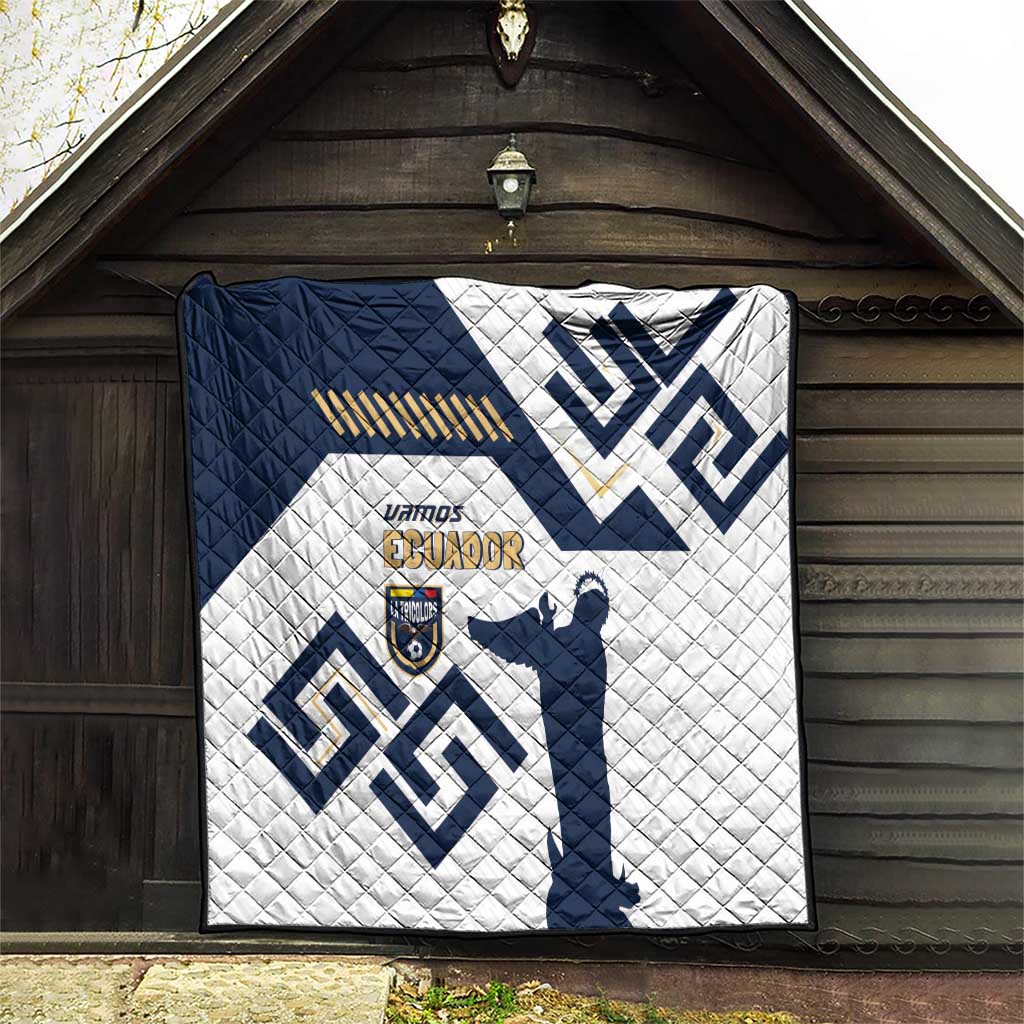 Ecuador Football Quilt La Tricolors 2024 Virgen de El Panecillo - Wonder Print Shop