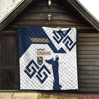 Ecuador Football Quilt La Tricolors 2024 Virgen de El Panecillo - Wonder Print Shop