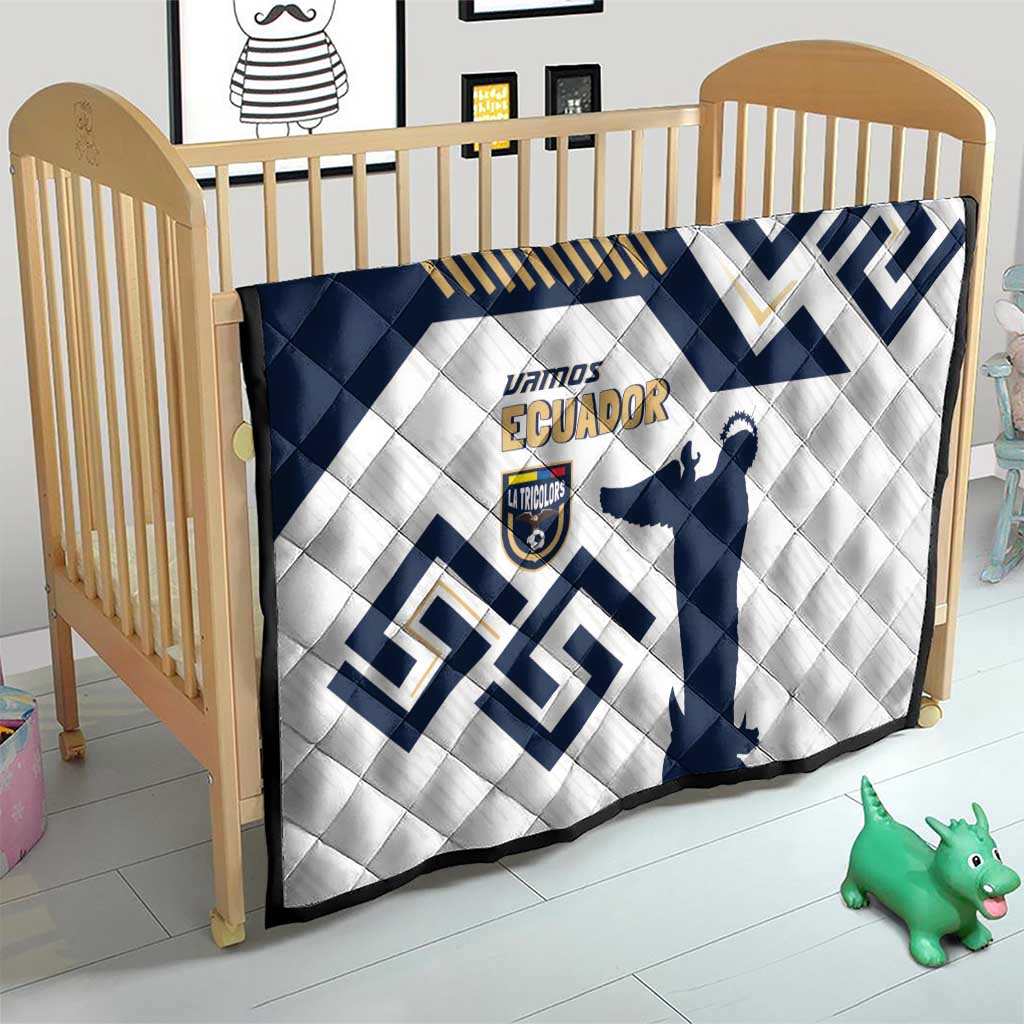 Ecuador Football Quilt La Tricolors 2024 Virgen de El Panecillo - Wonder Print Shop
