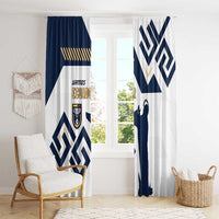 Ecuador Football Window Curtain La Tricolors 2024 Virgen de El Panecillo - Wonder Print Shop