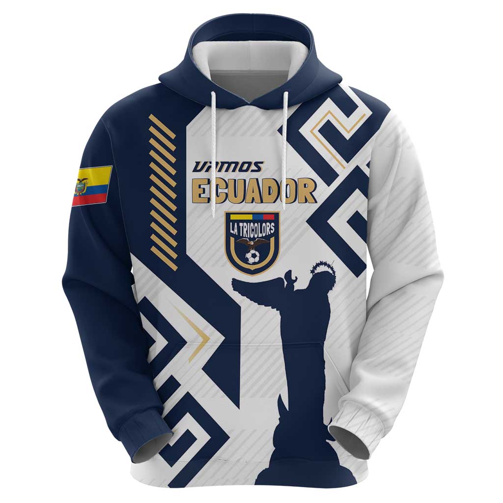 Ecuador Football Custom Zip Hoodie La Tricolors 2024 Virgen de El Panecillo - Wonder Print Shop
