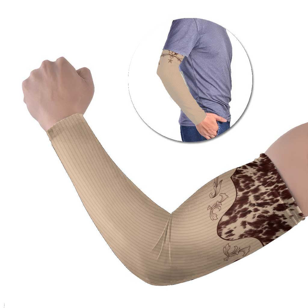 Cowboys Wild West Arm Sleeves Cow Prints - Wonder Print Shop
