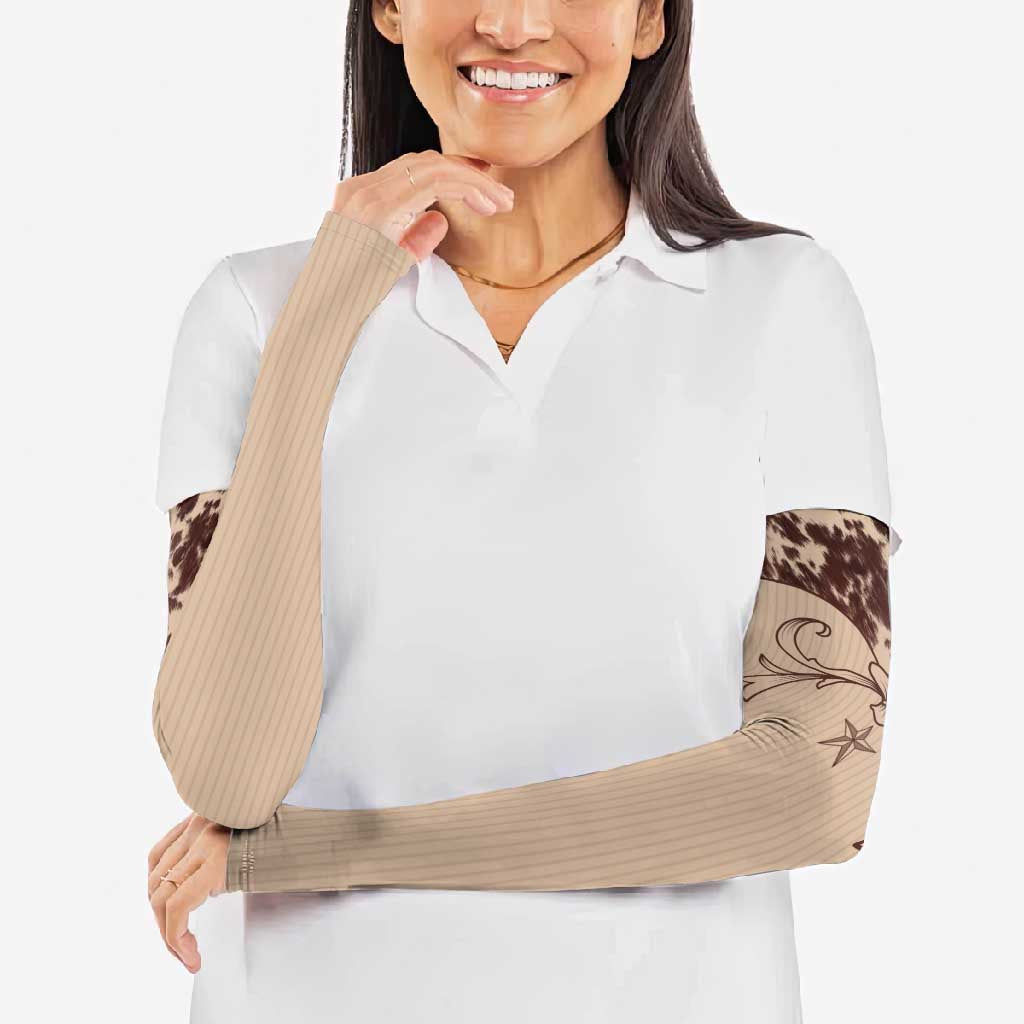 Cowboys Wild West Arm Sleeves Cow Prints - Wonder Print Shop