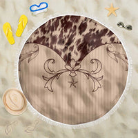 Cowboys Wild West Beach Blanket Cow Prints - Wonder Print Shop