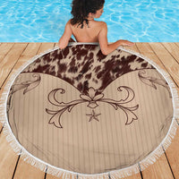 Cowboys Wild West Beach Blanket Cow Prints - Wonder Print Shop